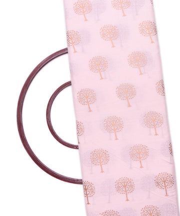 White Colour Floral Print Hand Block Rayon Fabric